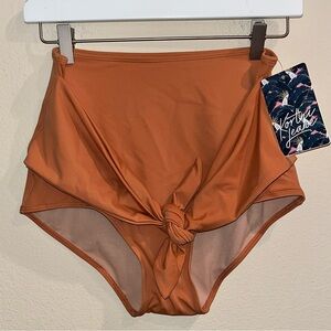 Kortni Jean High Waisted Swim Bottoms Size‎ Small NWT